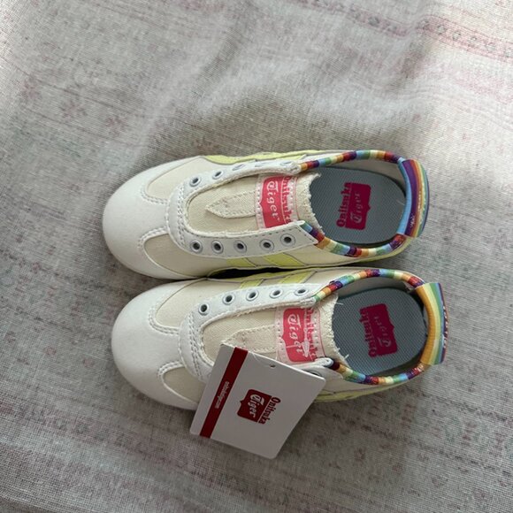 Ontisuka Tiger Paraty Rainbow White Canvas Shoes - Picture 7 of 9